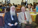 Thanksgiving 2011 - Rabbi Eli Hecht with Lomita's new Mayor, Jim Gazeley